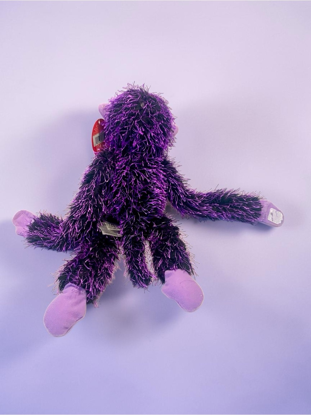 Fiesta Purple Fuzzy Monkey Plush Toy - Picture 3 of 4